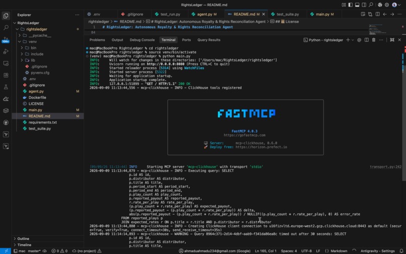 RightsLedger: Secure Agentic Royalty Reconciliation – screenshot 3