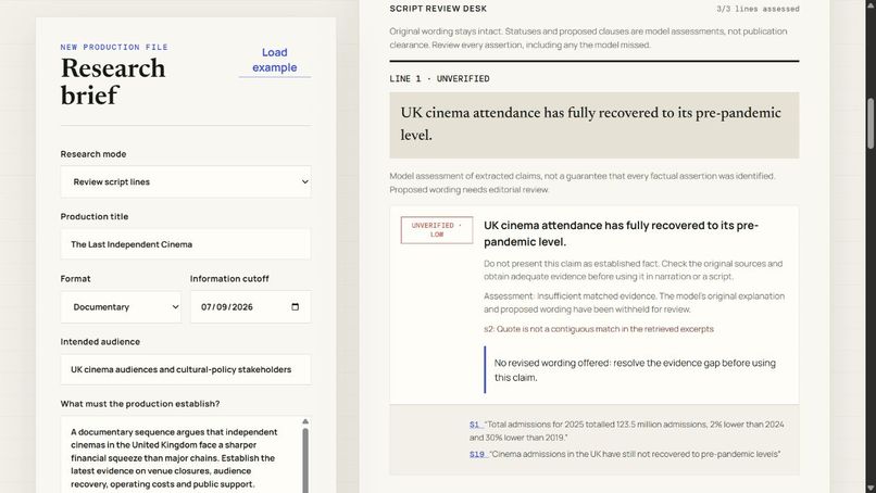 SceneLedger – screenshot 2