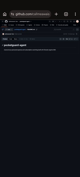 PocketGuard: Autonomous Daily Life & Expense Assistant – screenshot 4