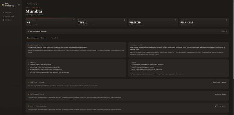 Tour Intelligence — Agentic Tour & Promo Intelligence OS – screenshot 12
