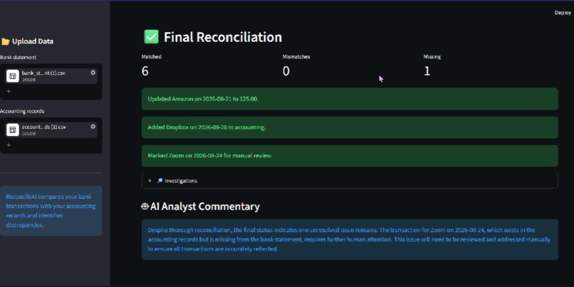 ReconcileAi – screenshot 3