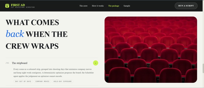 First AD (First Assistant Director) – screenshot 5