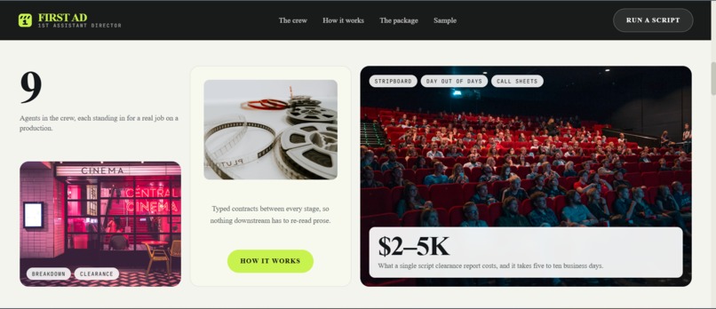 First AD (First Assistant Director) – screenshot 2
