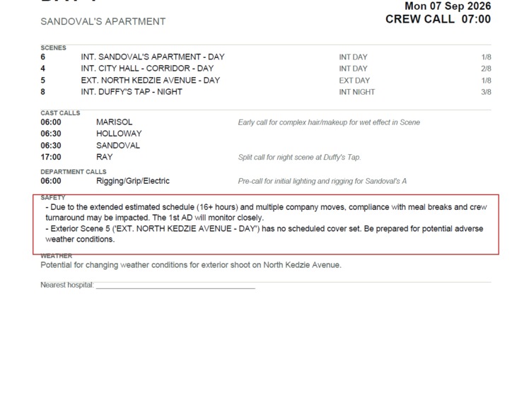 First AD (First Assistant Director) – screenshot 6