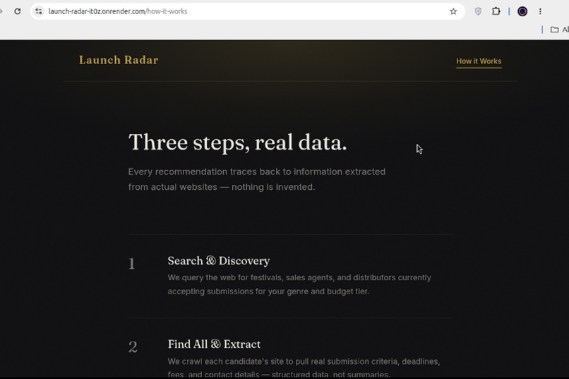 Launch Radar – screenshot 1