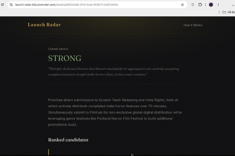 Launch Radar – screenshot 3