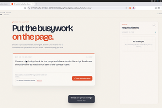 Backlot — AI Production Assistant
