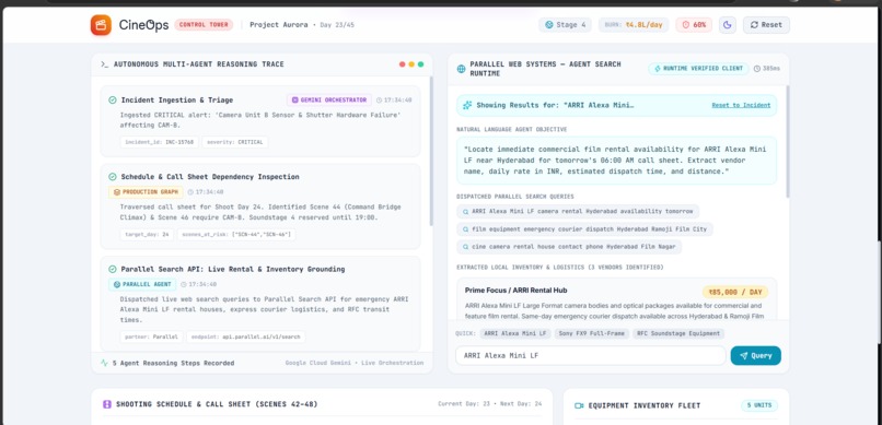 CINEOPS — Autonomous Film Production Control Tower – screenshot 3