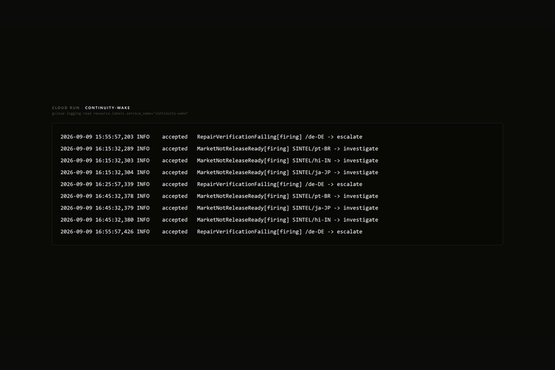 Continuity — Global Release Autopilot – screenshot 13