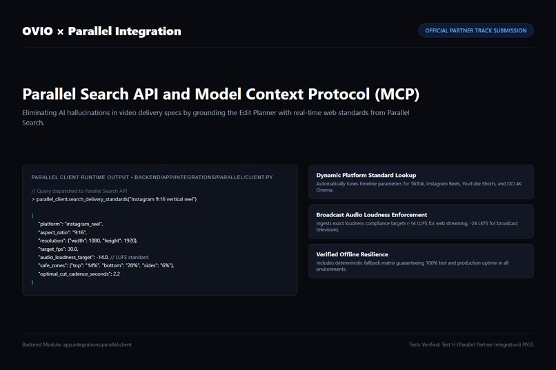 OVIO: Autonomous Cinema Studio with Gemini and Parallel – screenshot 3