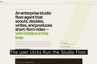 Studio Floor — Autonomous Content Studio
