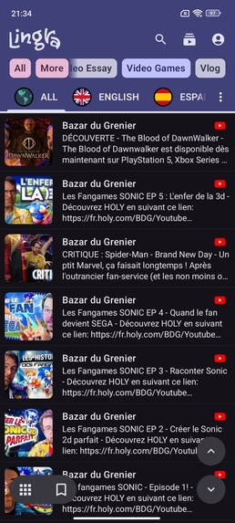 LingvaSfero – screenshot 2