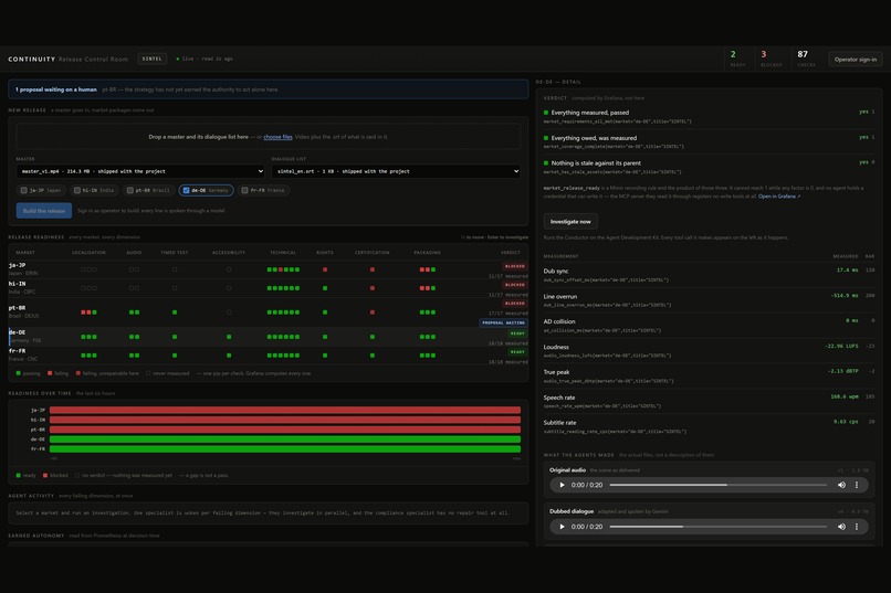 Continuity — Global Release Autopilot – screenshot 2