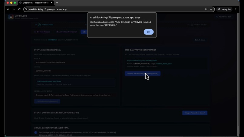 CreditLock – screenshot 3