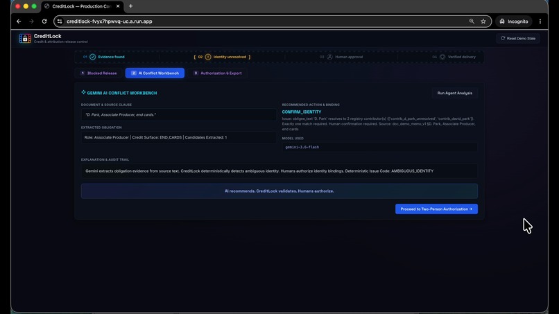 CreditLock – screenshot 2