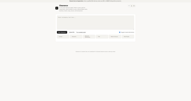Clearance – screenshot 1