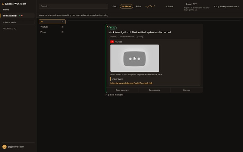 Release War Room – screenshot 4