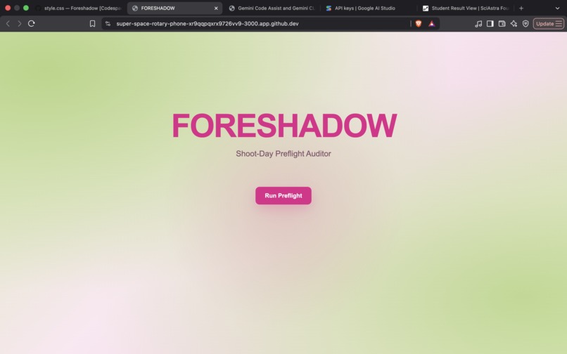 FORESHADOW – screenshot 1