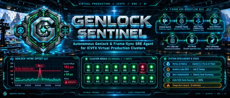 Genlock Sentinel: Autonomous ICVFX SRE Agent – screenshot 1