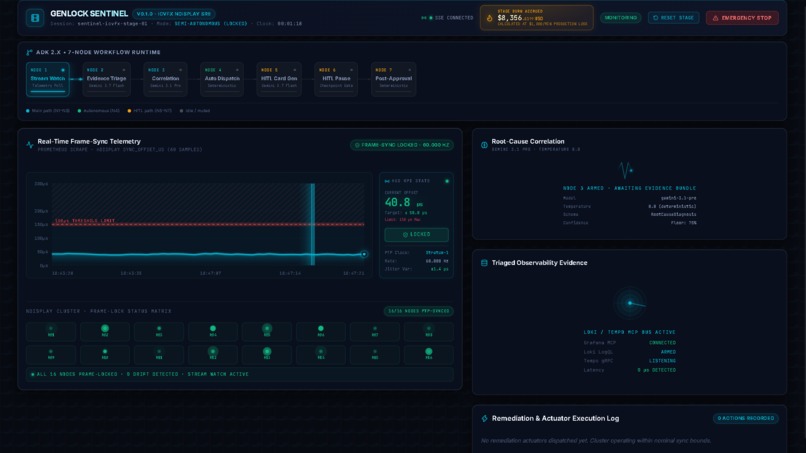 Genlock Sentinel: Autonomous ICVFX SRE Agent – screenshot 2