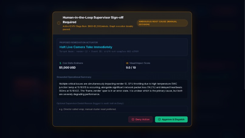 Genlock Sentinel: Autonomous ICVFX SRE Agent – screenshot 4