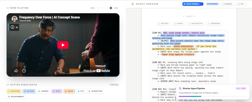 Project X : Agentic Script-to-Screen QA – screenshot 1