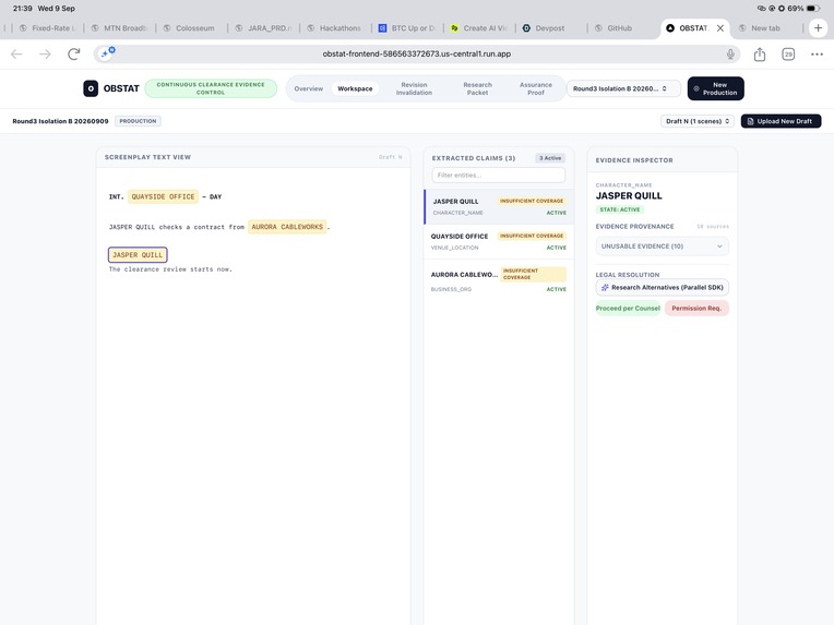 OBSTAT – screenshot 1