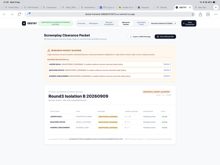OBSTAT – screenshot 3