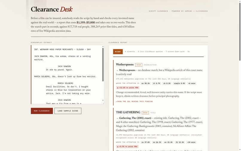 Clearance Desk – screenshot 2
