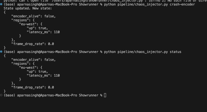 ShowRunner — Autonomous SRE for Broadcast Systems – screenshot 2