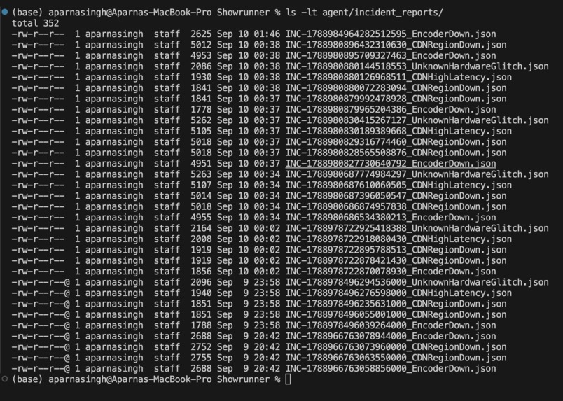 ShowRunner — Autonomous SRE for Broadcast Systems – screenshot 4