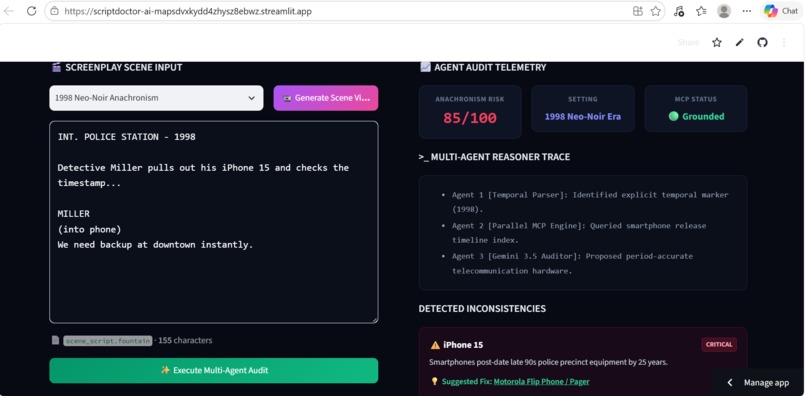 ScriptDoctor AI: Real-Time Screenplay Fact Check – screenshot 6