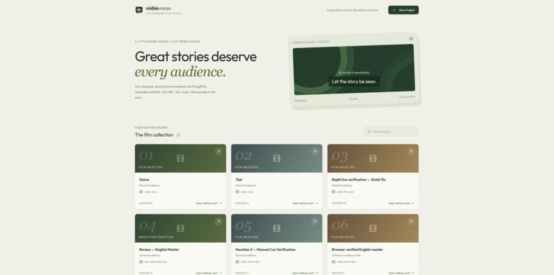 Visible Voices – screenshot 1