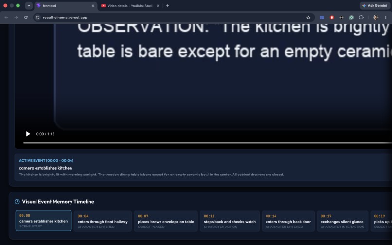 RECALL – screenshot 1