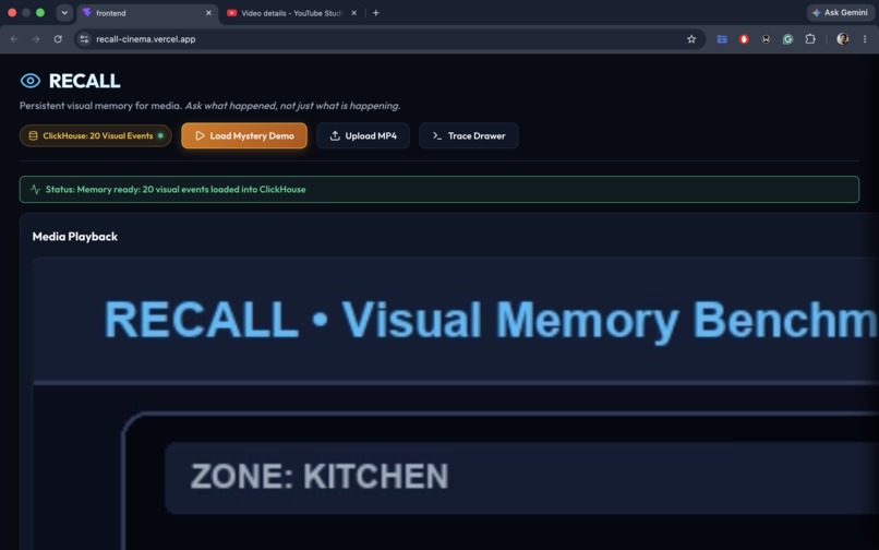 RECALL – screenshot 2
