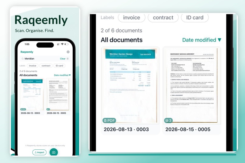 Raqeemly — Offline Document Scanner – screenshot 4