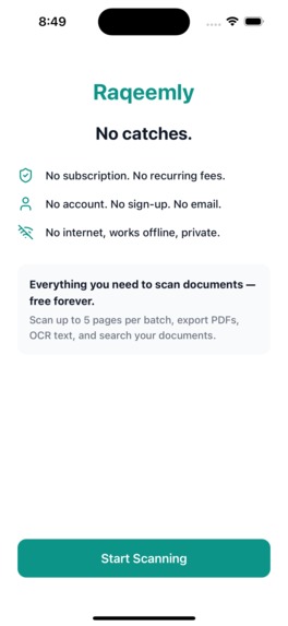 Raqeemly — Offline Document Scanner – screenshot 7
