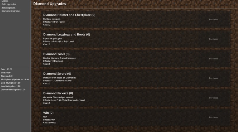 Minecraft Clicker – screenshot 2