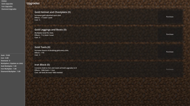 Minecraft Clicker – screenshot 3