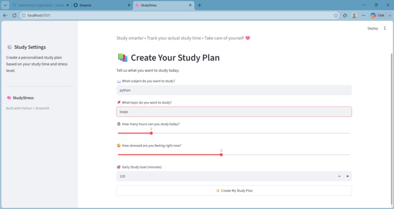 StudyStress – screenshot 4