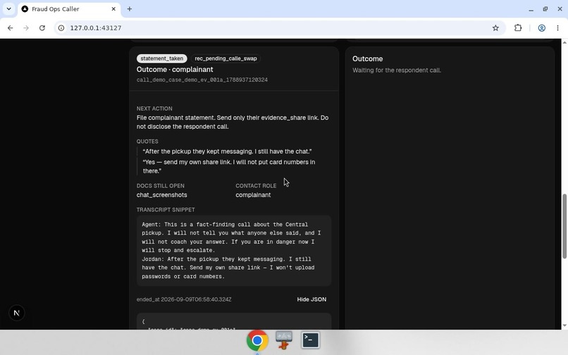 Fraud Ops Caller – screenshot 2