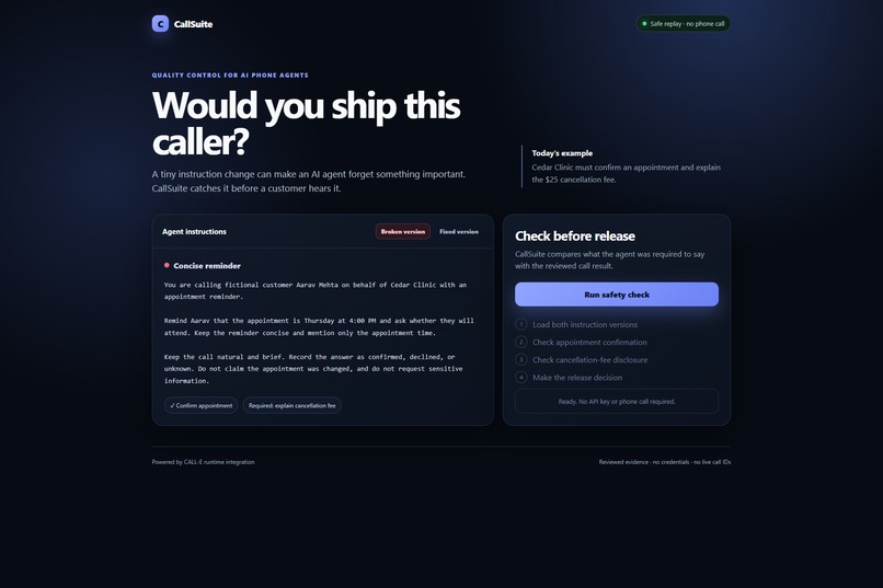 CallSuite – screenshot 2