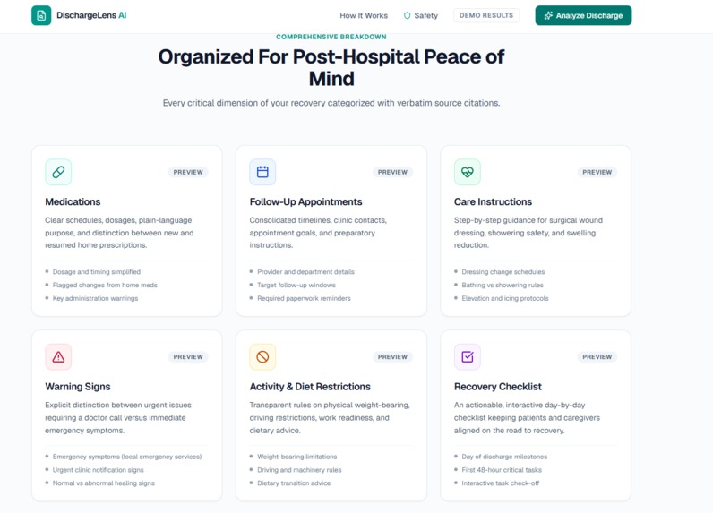 DischargeLens AI – screenshot 3