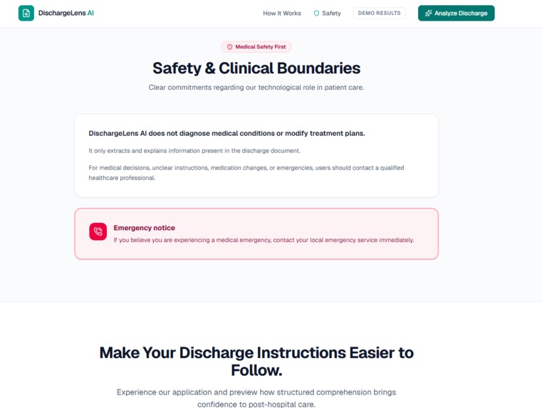 DischargeLens AI – screenshot 4