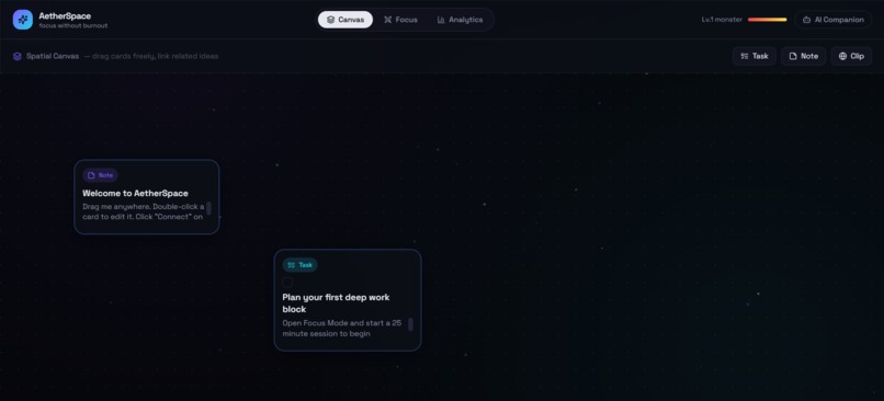 AetherSpace – screenshot 1