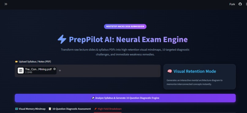 PrepPilot AI: Neural Exam & Syllabus Engine – screenshot 1