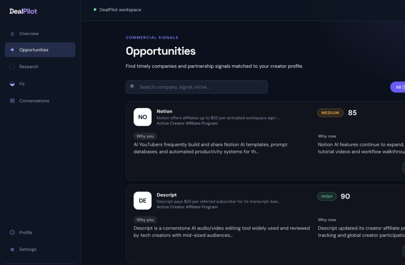 DealPilot – screenshot 1