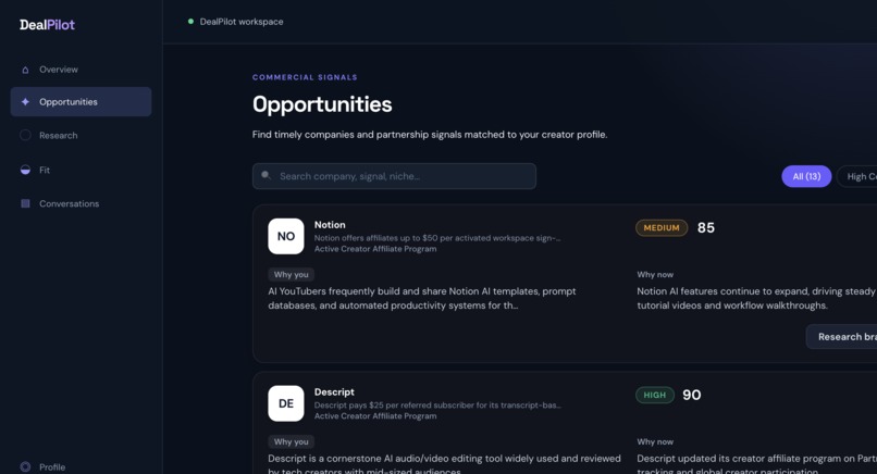 DealPilot – screenshot 2