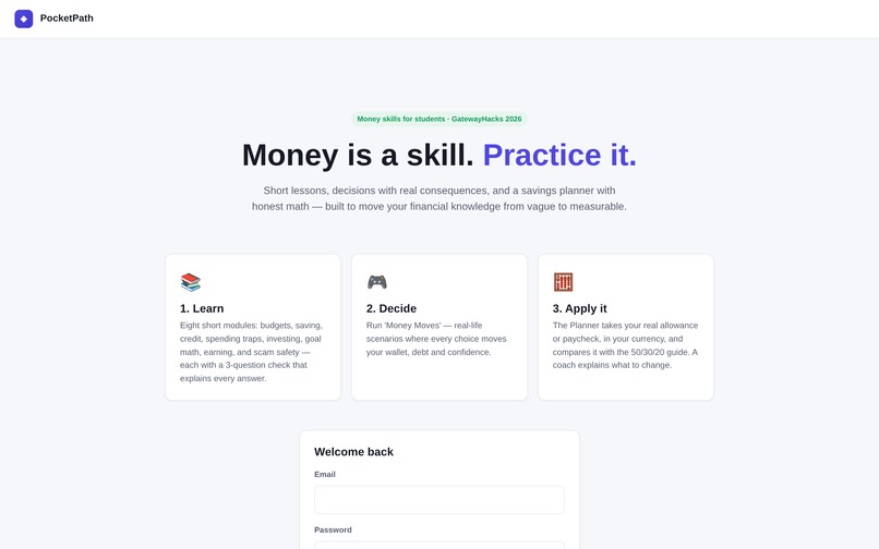 PocketPath – screenshot 1