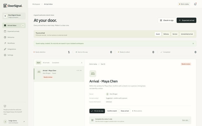 DoorSignal – screenshot 2
